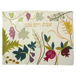 Gold Seven Species Challah Cover | Challah Covers | Judaica